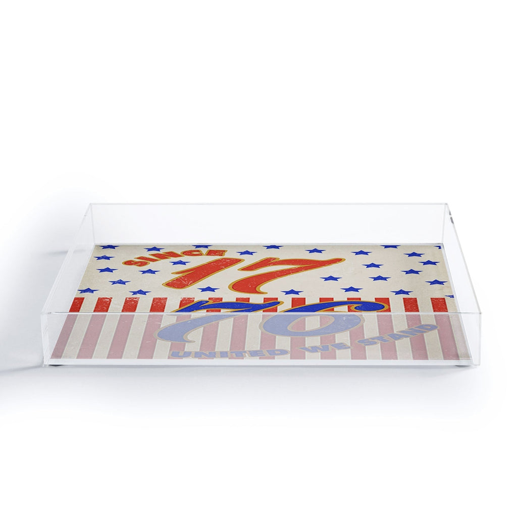 DENY Designs 1776 Stars Acrylic Tray