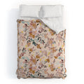 Ninola Design Botanic Retreat Floral Oleander Whimsical Soft Pink Duvet Cover