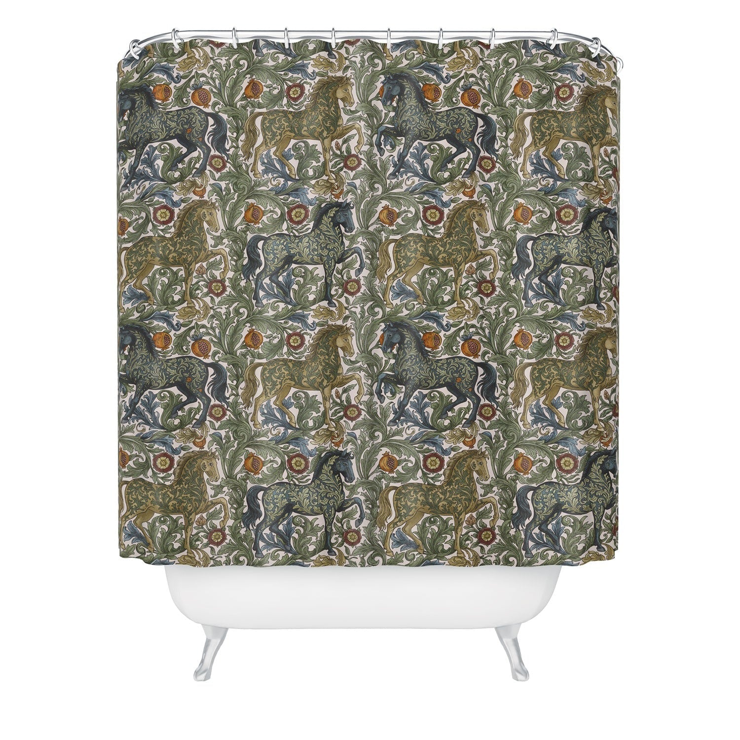 Marta Barragan Camarasa Renaissance Horse Garden Shower Curtain