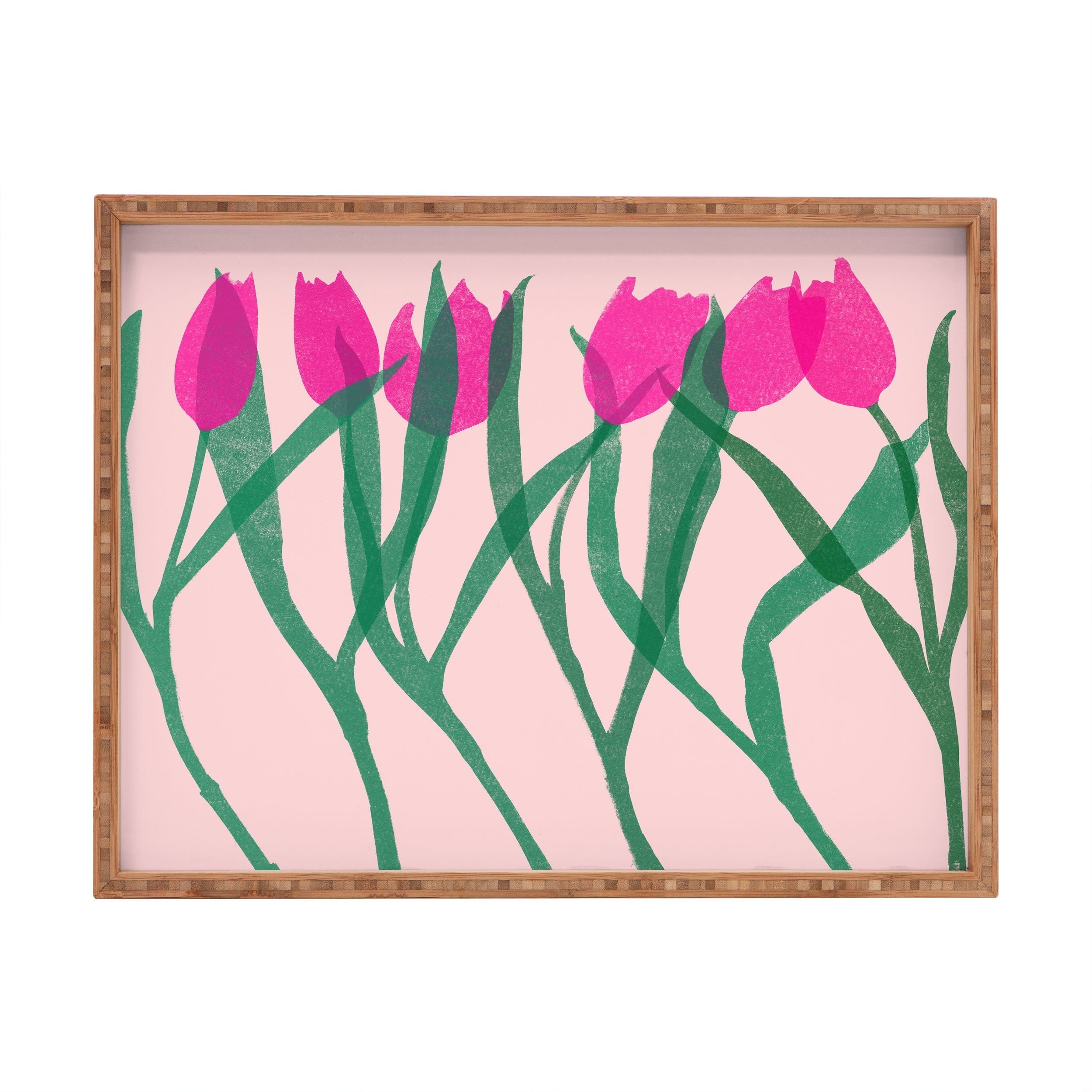 Garima Dhawan tulips 14 Rectangular Tray