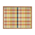 Marta Barragan Camarasa Retro Picnic Plaid Warm Tones Rectangular Tray