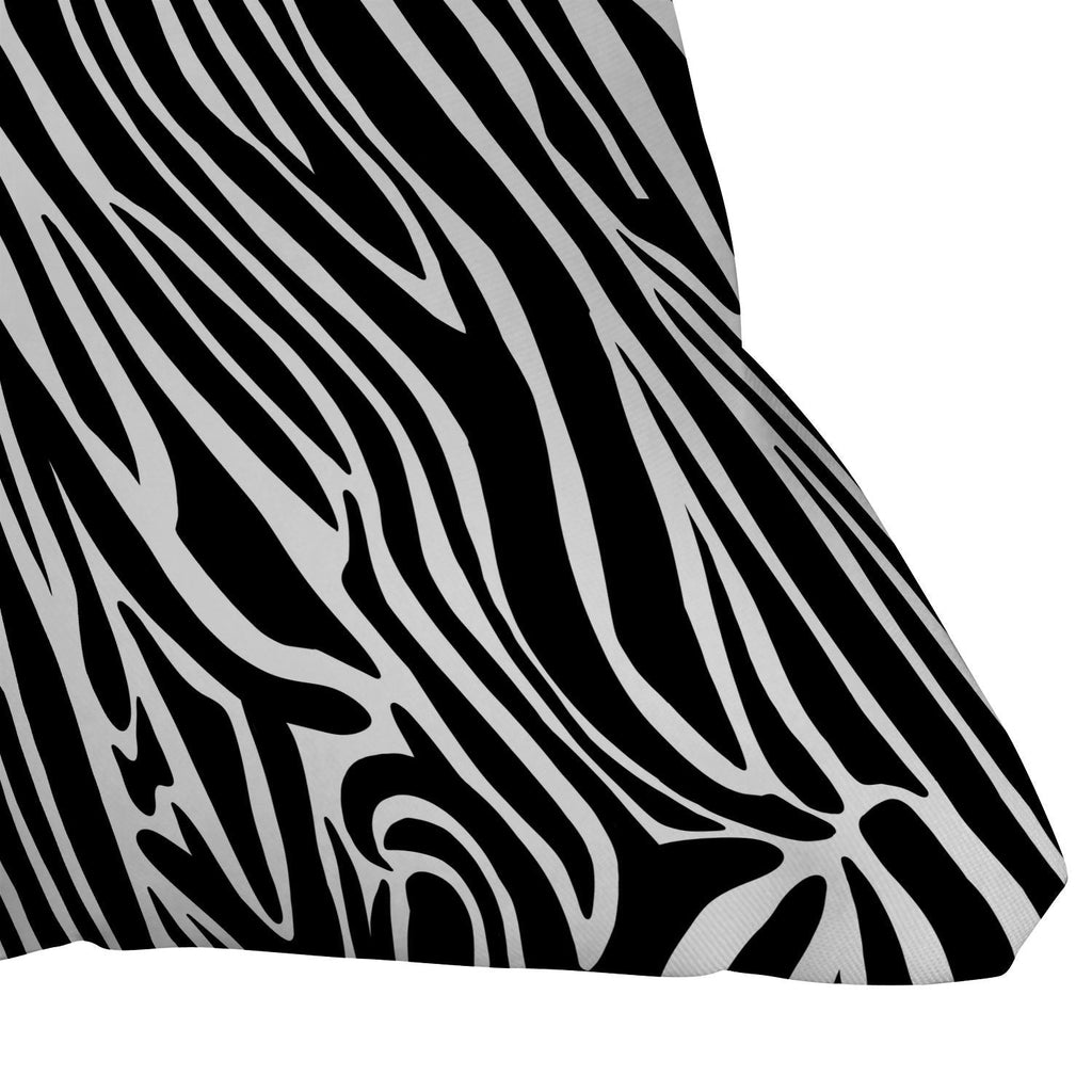 Jennifer Labre Wild Zebra Outdoor Throw Pillow