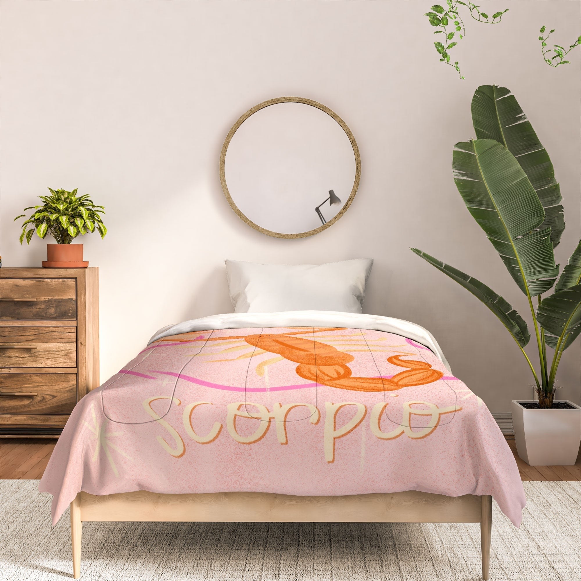 Little Om Zodiac Sign Scorpio Comforter