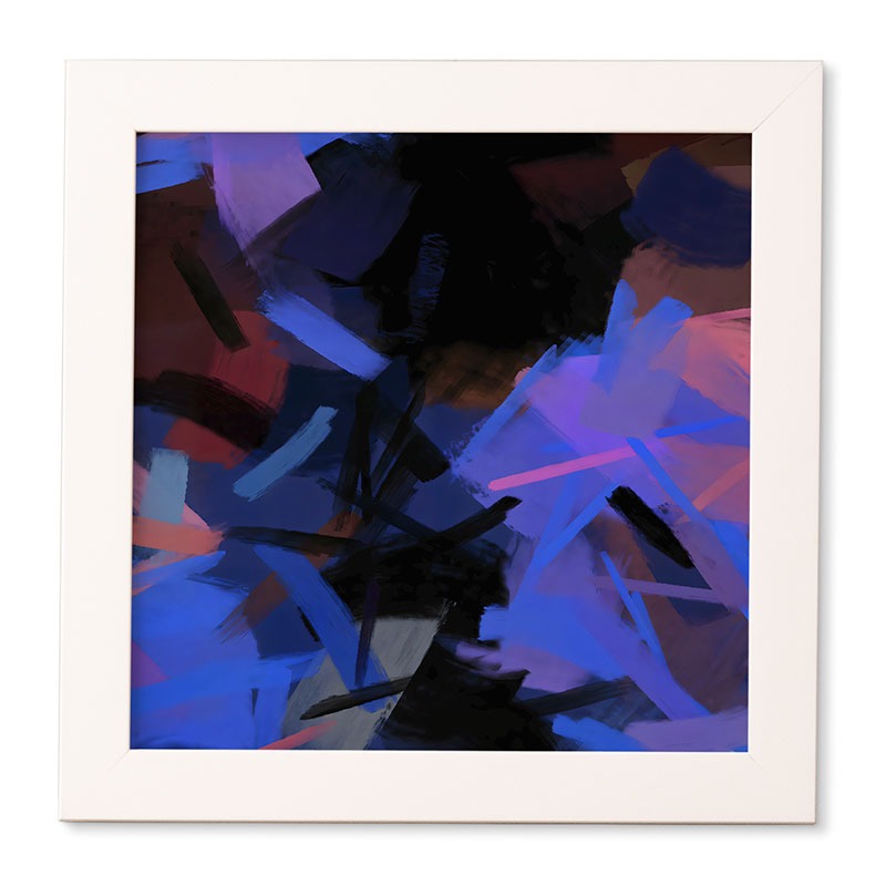 83 Oranges Midnight Sparks Framed Wall Art