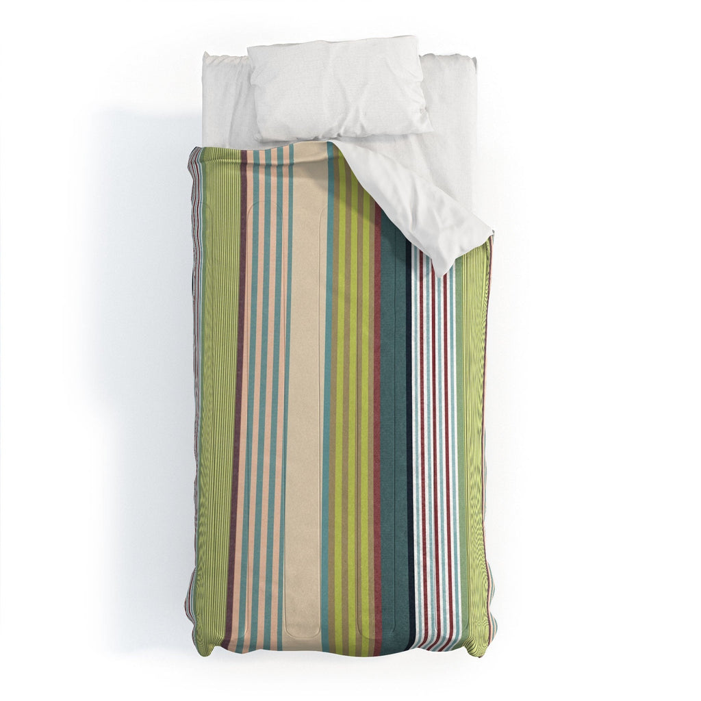 Marta Barragan Camarasa Colorful Stripe Delight Comforter