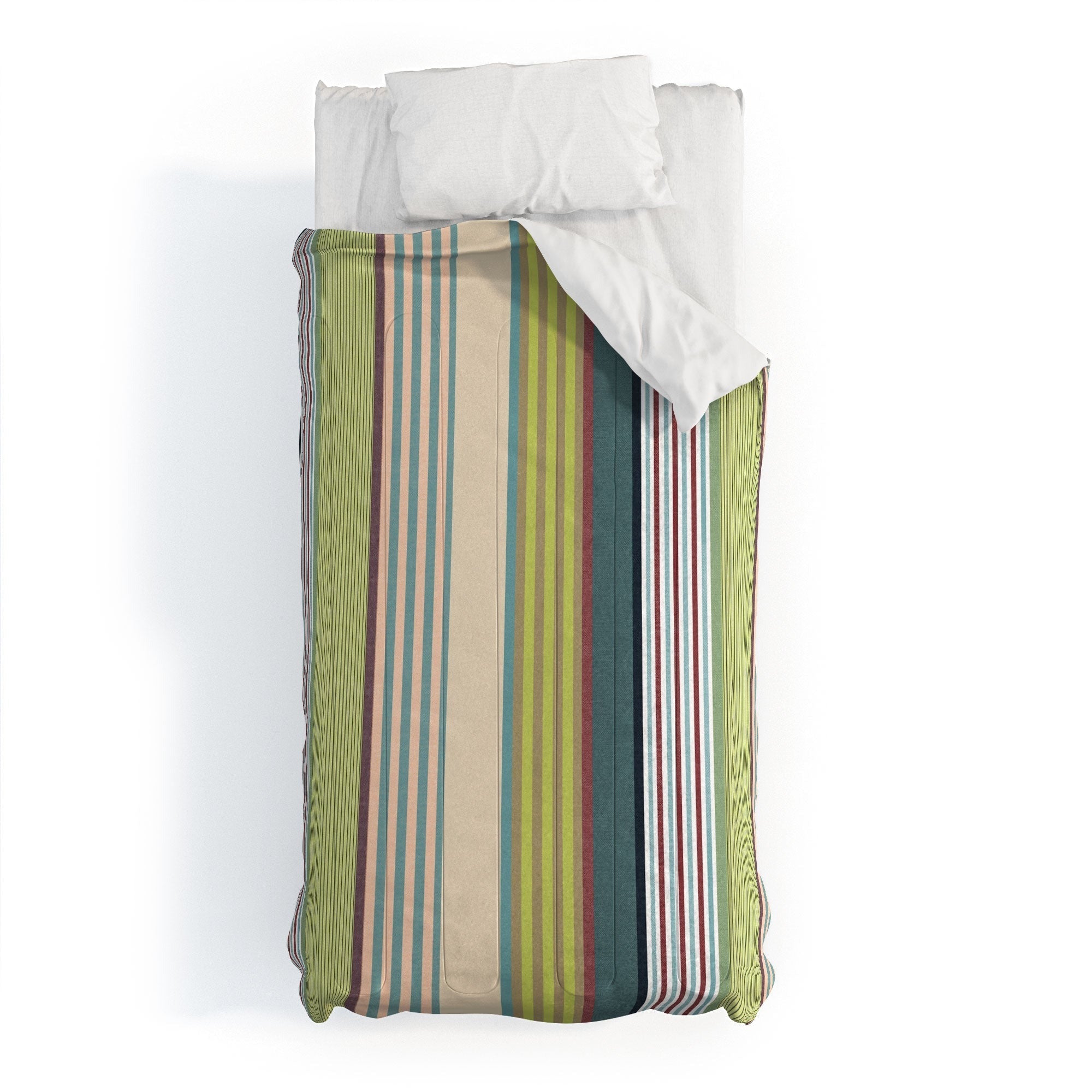 Marta Barragan Camarasa Colorful Stripe Delight Comforter