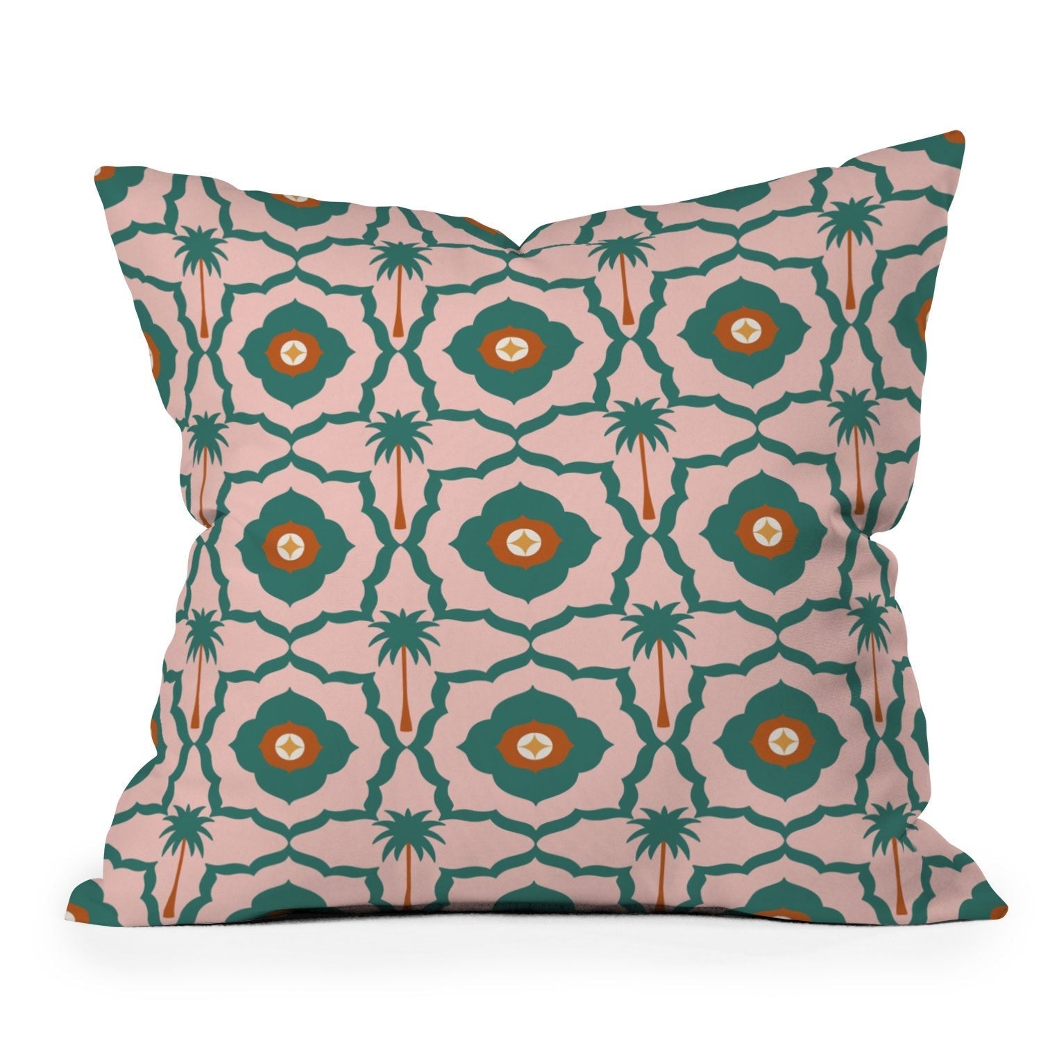 Design by Spark Mid Mod Palm Springs Outdoor Throw Pillow