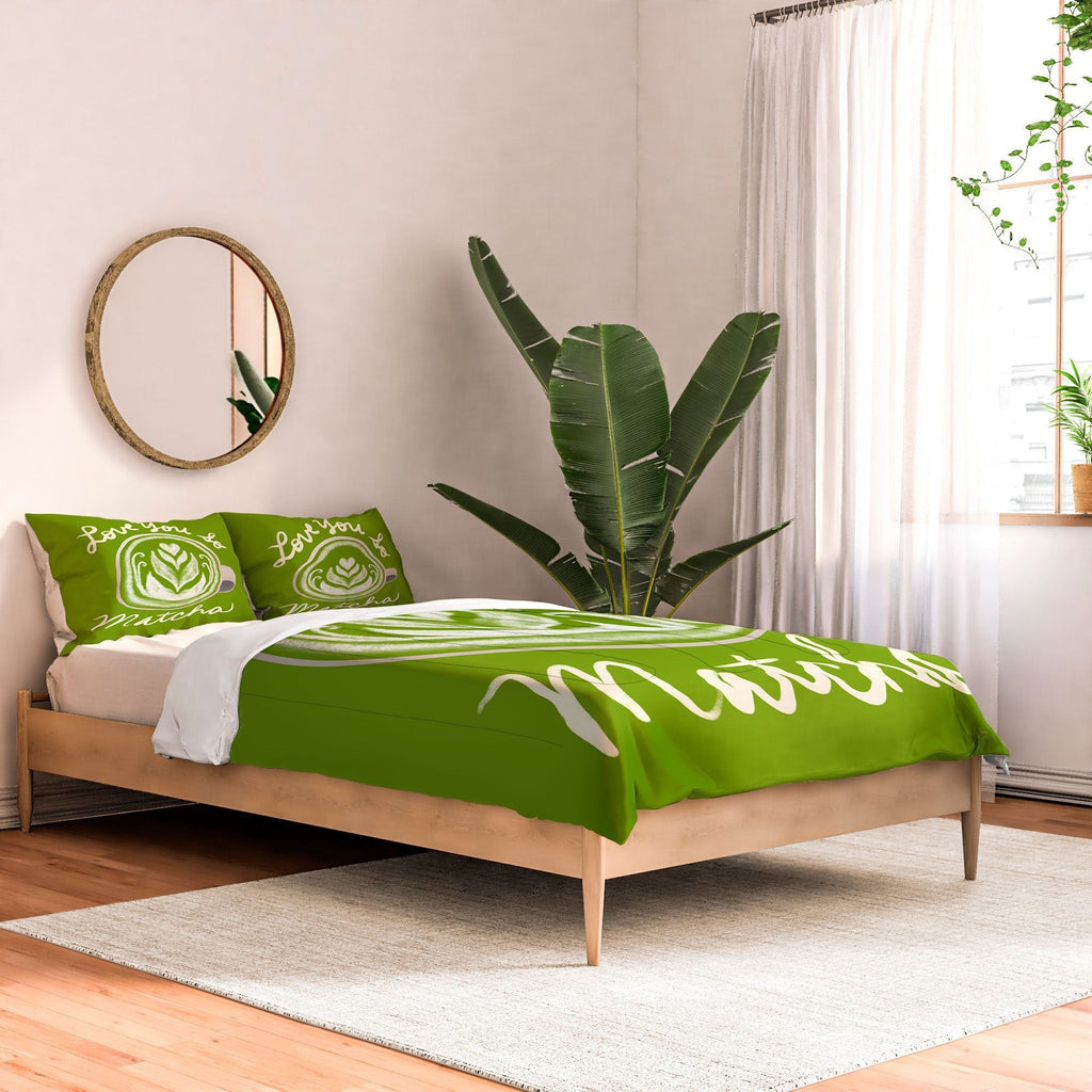 Design by Spark Love You So Matcha Comforter
