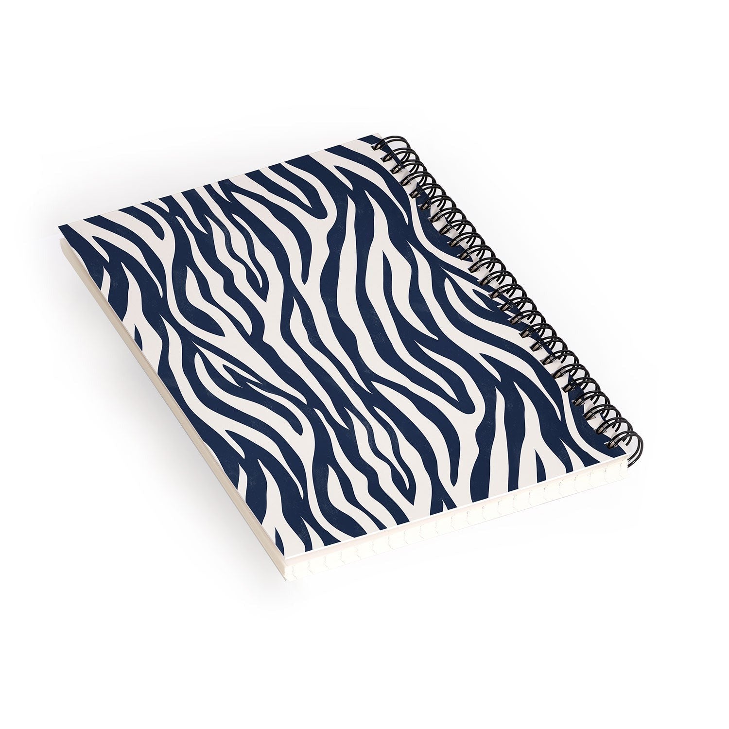 Avenie BR Navy Tiger Stripes Spiral Notebook