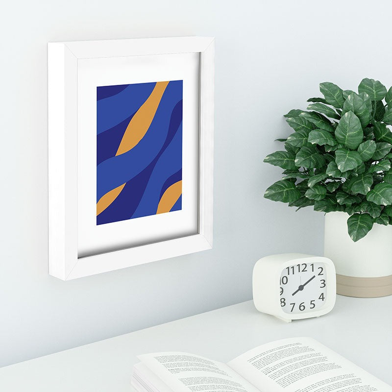 Camilla Foss Pebbles in Stream Recessed Framing Rectangle