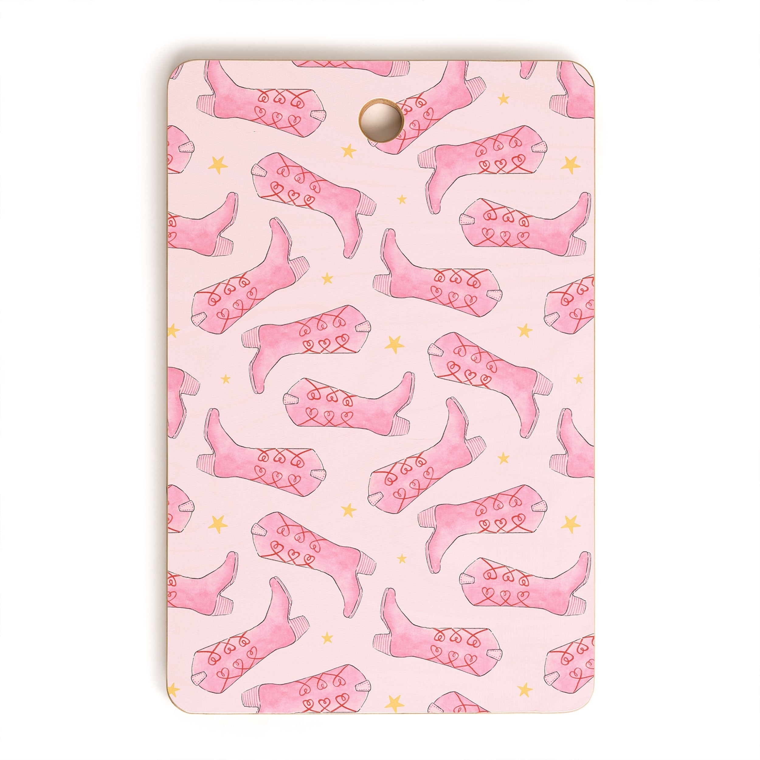 Love_Ryming Stars and Boots Cutting Board Rectangle