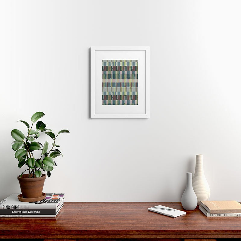 Marta Barragan Camarasa Dynamic Linear Blocks Framed Art Print
