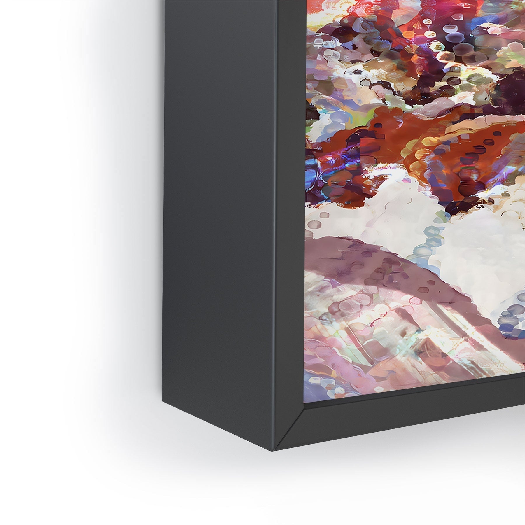 83 Oranges Sequin Haze Framed Mini Art Print