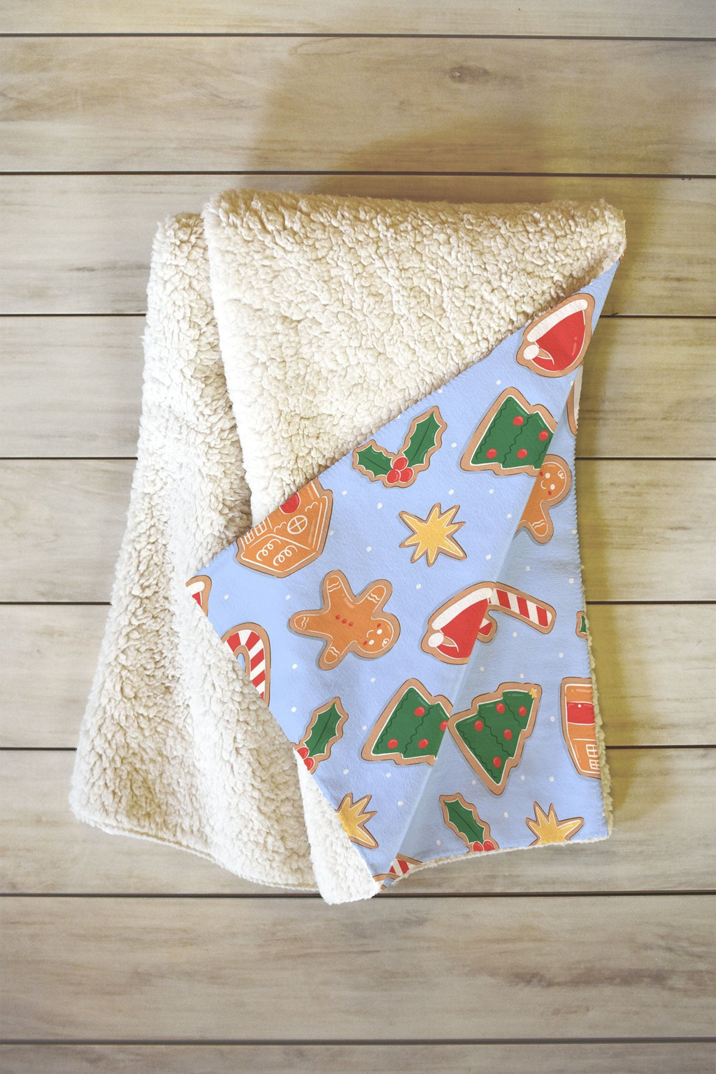 Love_Ryming Christmas Cookies Fleece Throw Blanket