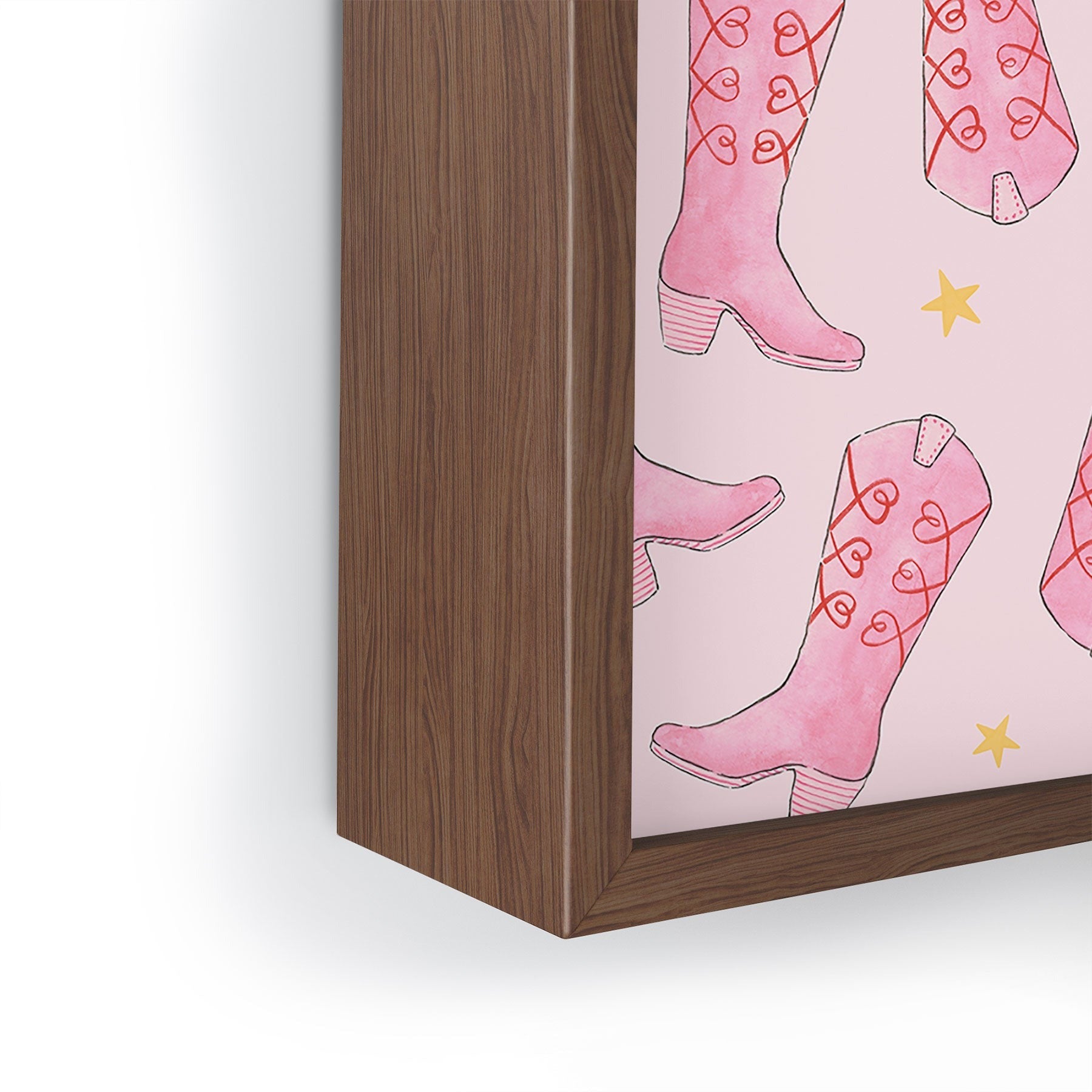 Love_Ryming Stars and Boots Framed Mini Art Print