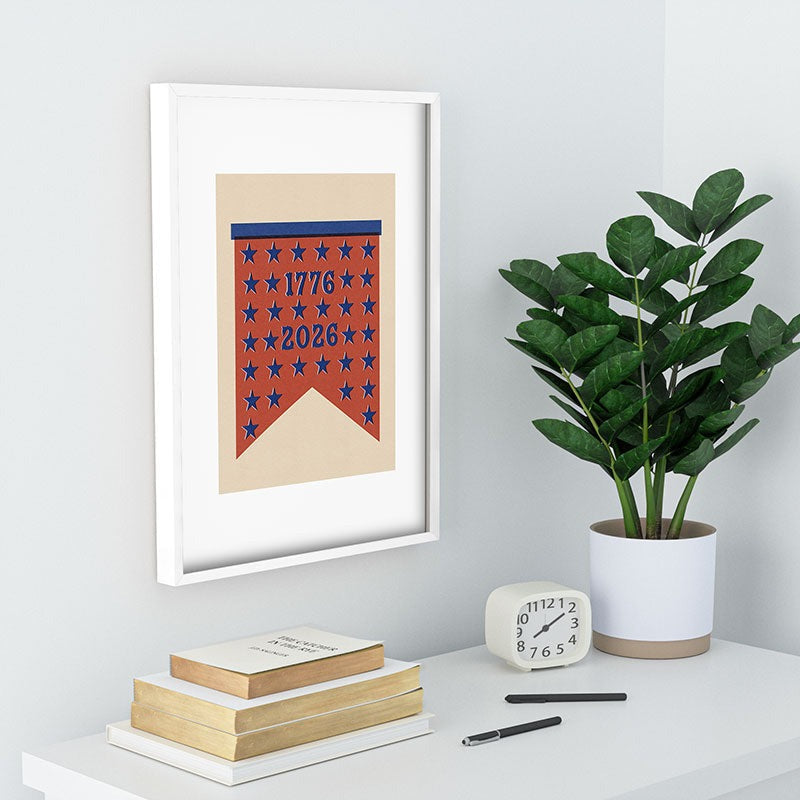 DENY Designs Star Banner Recessed Framing Rectangle