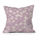 Gabriela Fuente Martine Lilac Outdoor Throw Pillow