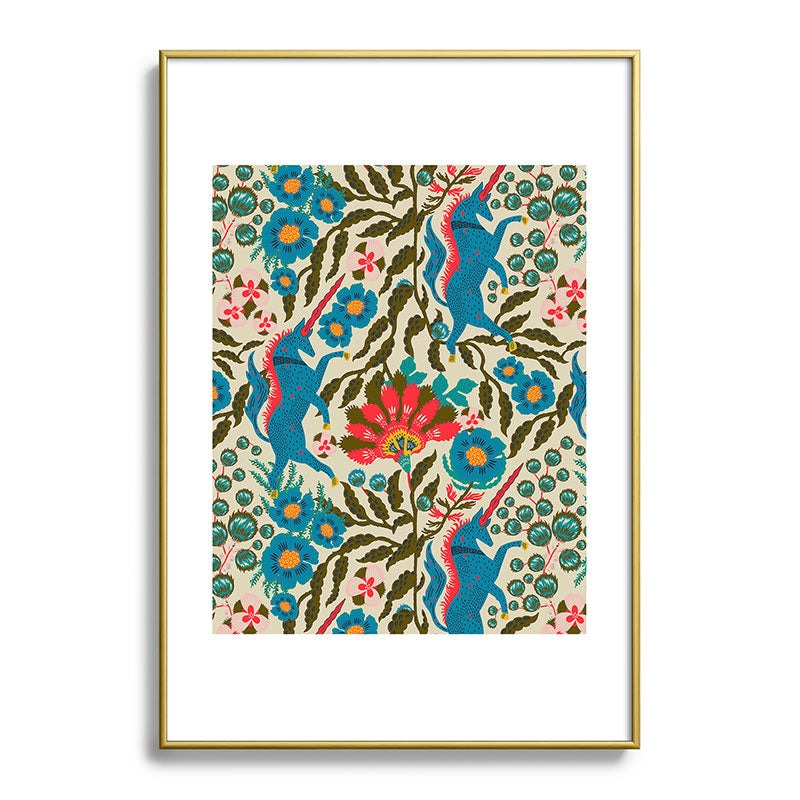 Holli Zollinger JOONIE LUNA UNI Metal Framed Art Print