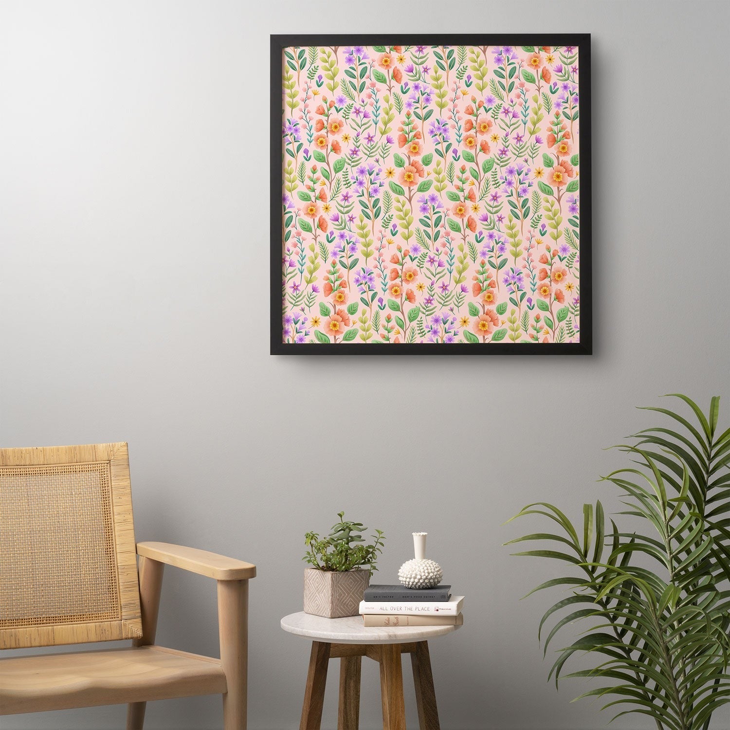 Pimlada Phuapradit Ditsy Spring Floral Framed Wall Art