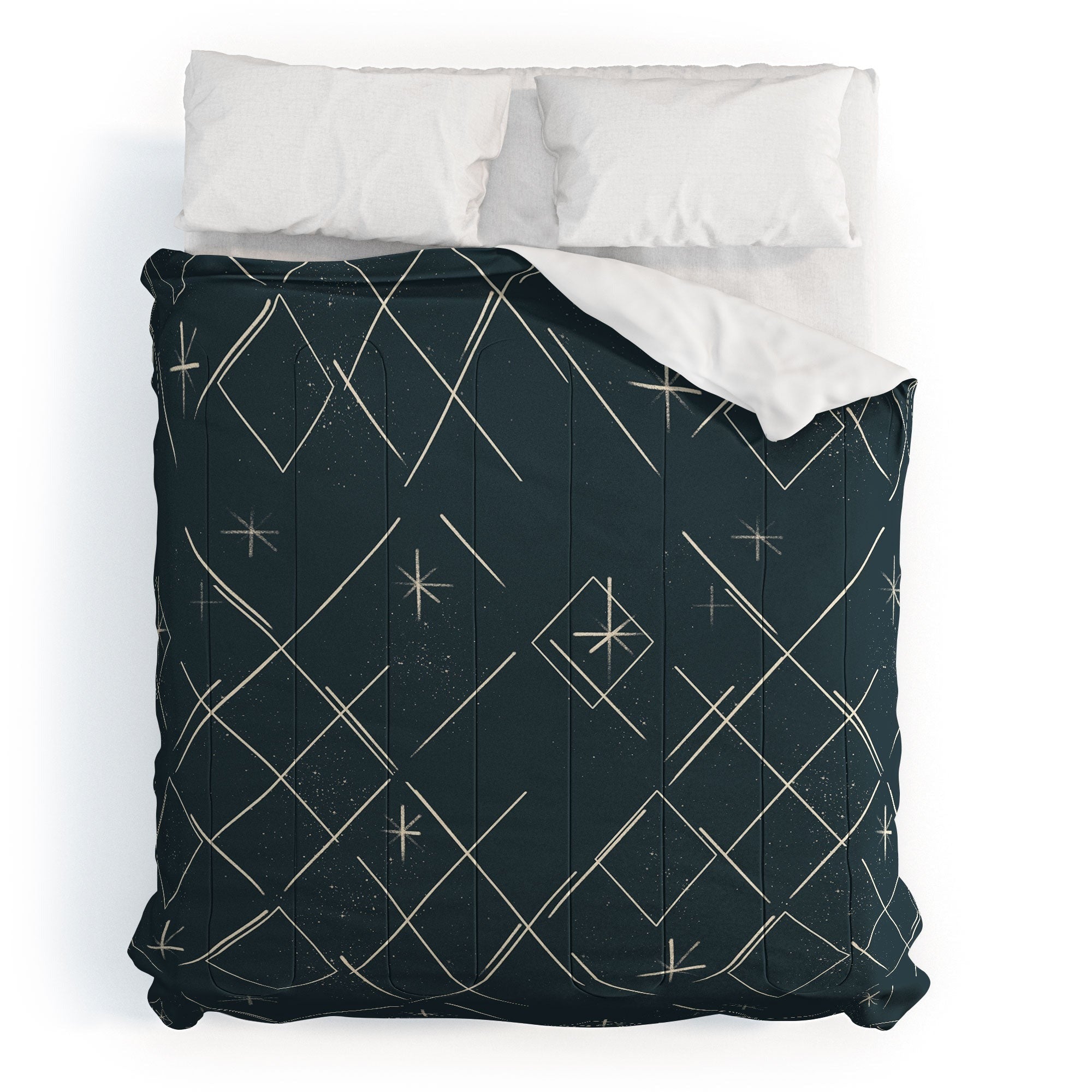 Little Om Starry Web navy Comforter