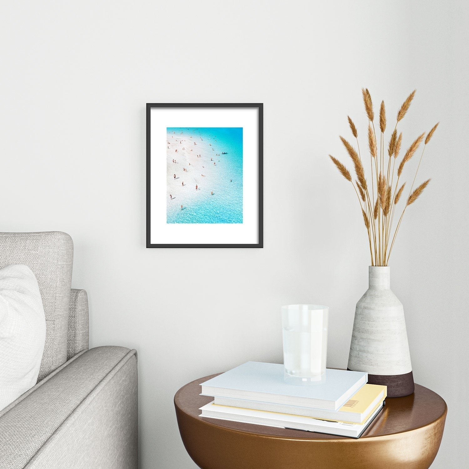 Gal Design Beach Daydream Metal Framed Art Print