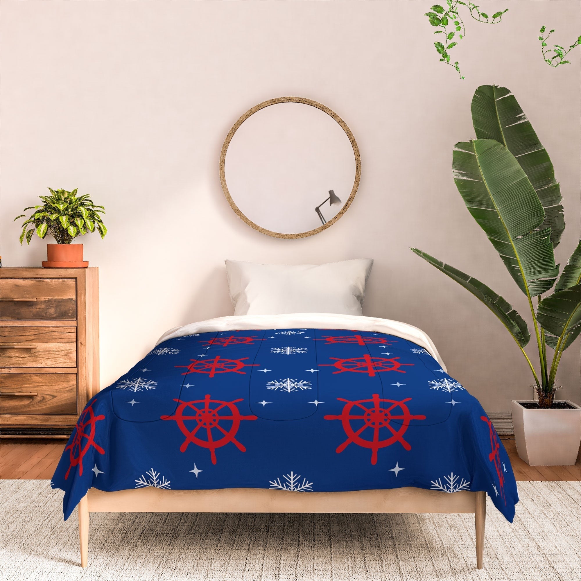 Design by Spark Holiday Helms and Snowflakes Comforter