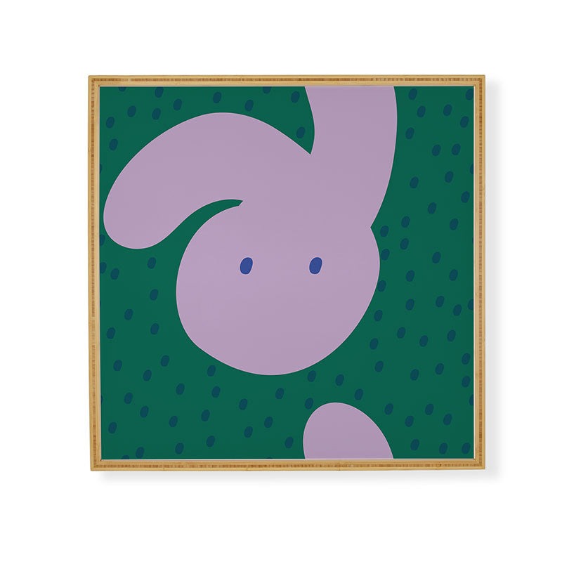 Camilla Foss Pebbles and Rabbit Framed Wall Art
