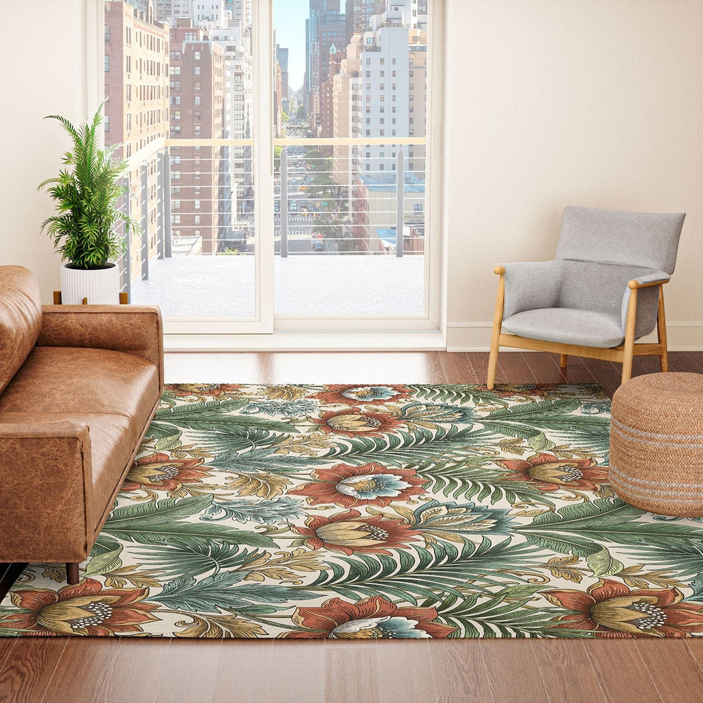 Marta Barragan Camarasa Retro Jungle Garden Area Rug