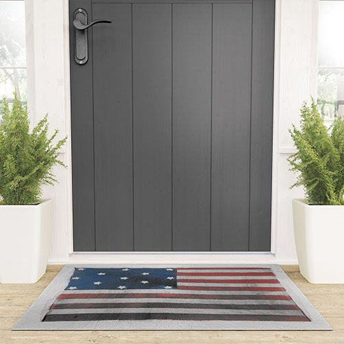 DENY Designs Flag Attributed to Elizabeth Schuyler Hamilton Welcome Mat
