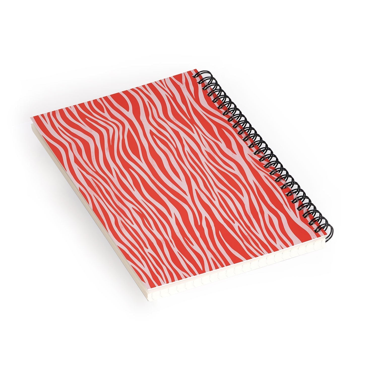 Avenie BR Red Zebra Stripe Spiral Notebook