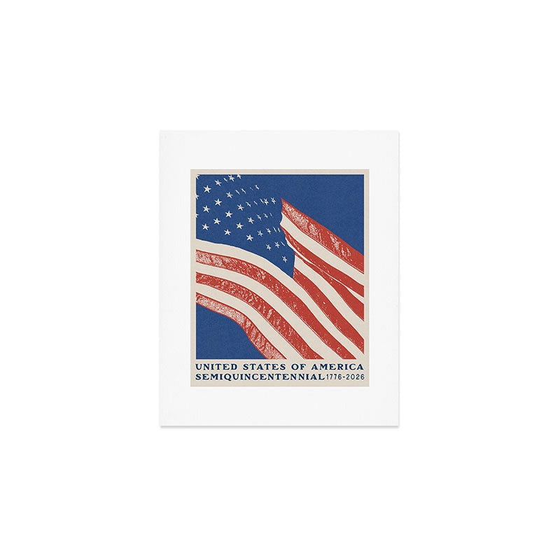 DENY Designs Stars n Stripes Semiquincentennial Art Print
