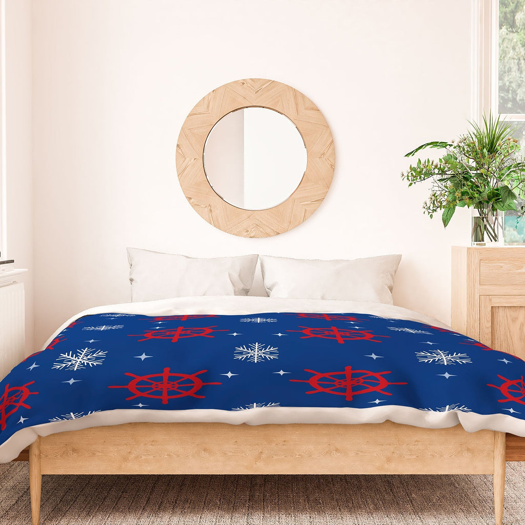 Design by Spark Holiday Helms and Snowflakes Duvet Cover