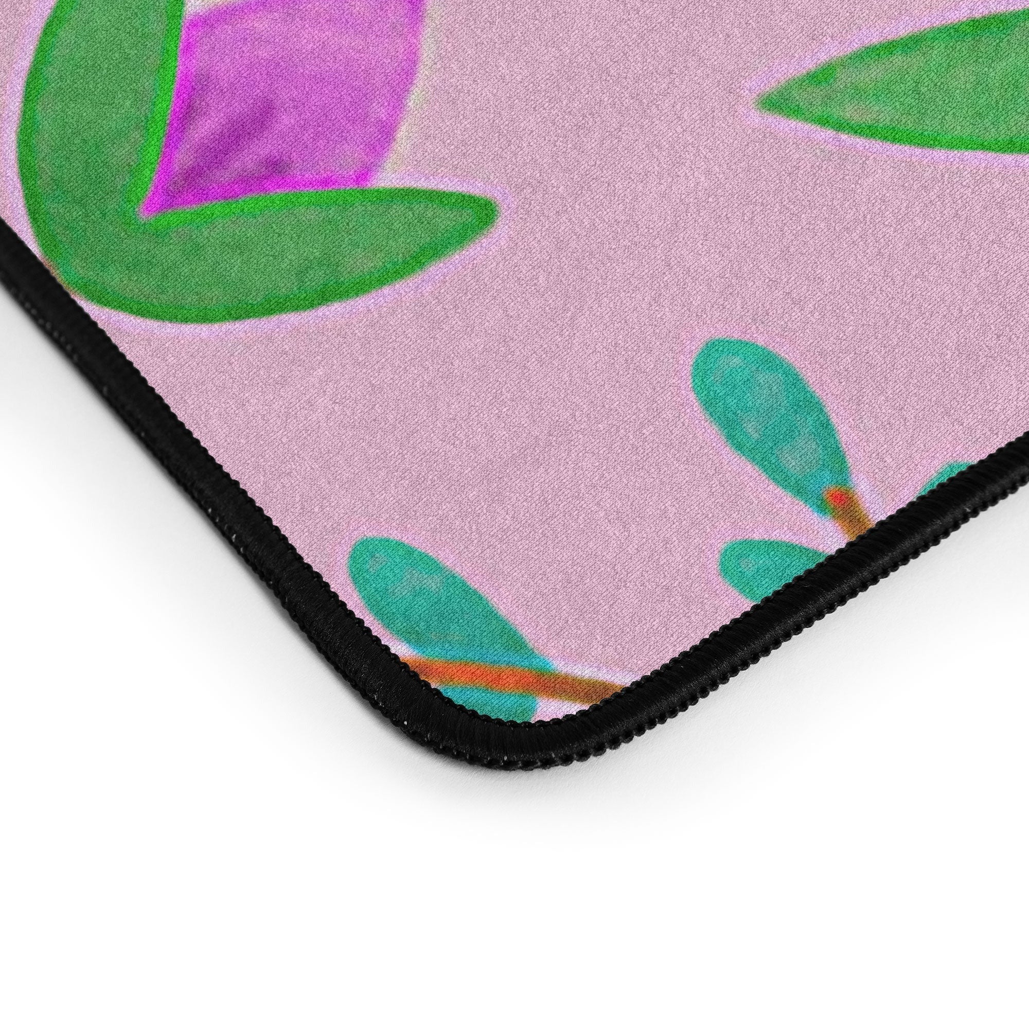 Pimlada Phuapradit Ditsy Purple Floral Half Drop Desk Mat