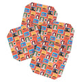 Design by Spark Classic Book Cat Stamps Coaster Set
