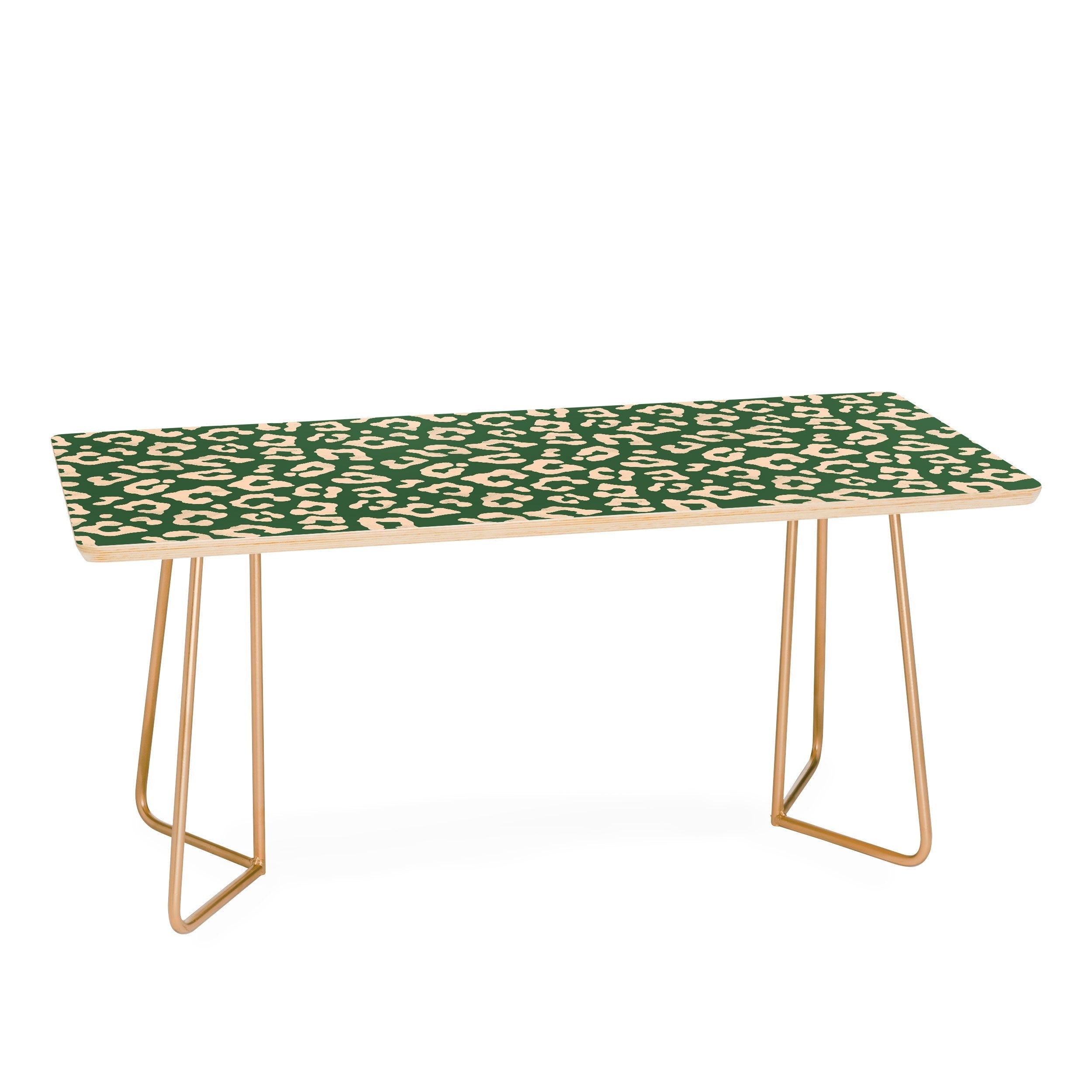 Avenie BR Cheetah Print In Green Coffee Table