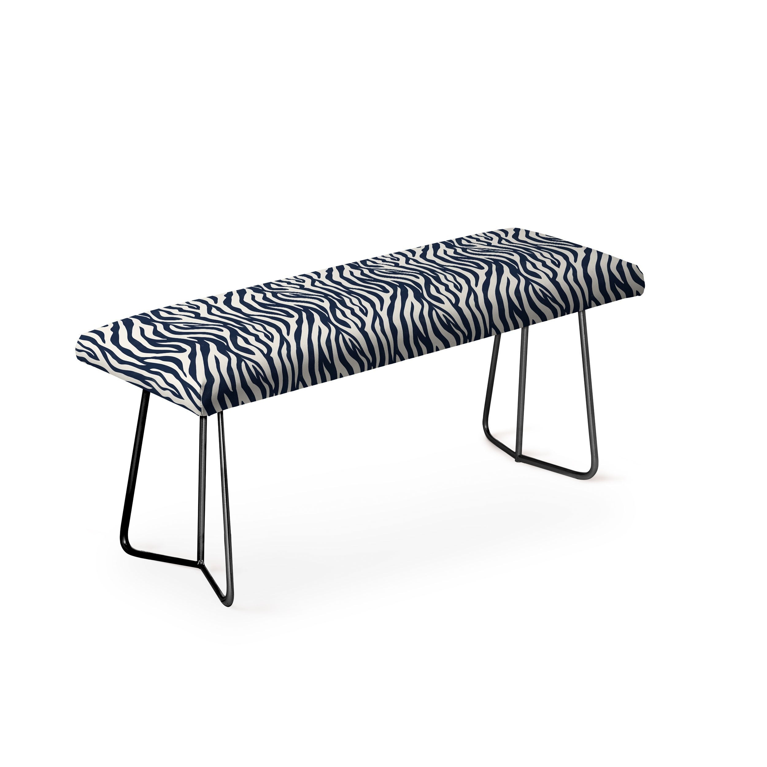 Avenie BR Navy Tiger Stripes Bench