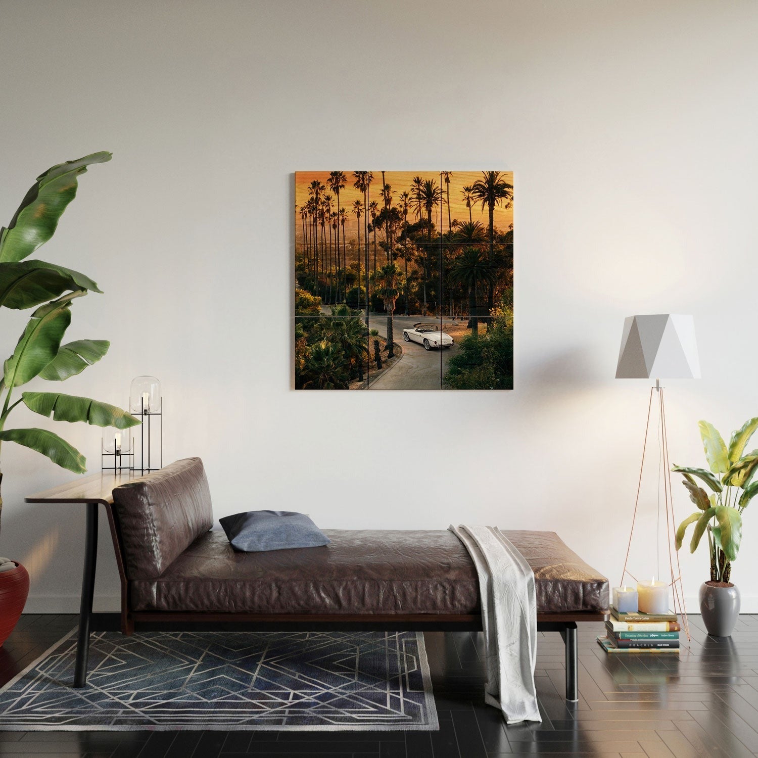 Gal Design Sunset Blvd Wood Wall Mural