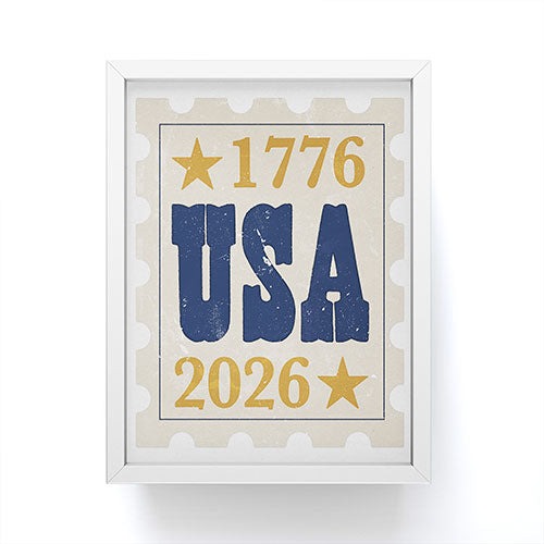 DENY Designs USA Stamp Framed Mini Art Print