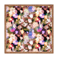 Ninola Design Botanic Retreat Ombre Abstract Watercolor Flowers Pink gold Square Tray