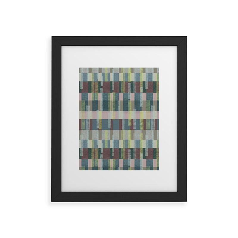 Marta Barragan Camarasa Dynamic Linear Blocks Framed Art Print