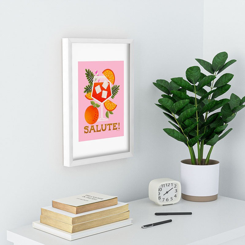 Jessica Molina Orange Spritz Recessed Framing Rectangle