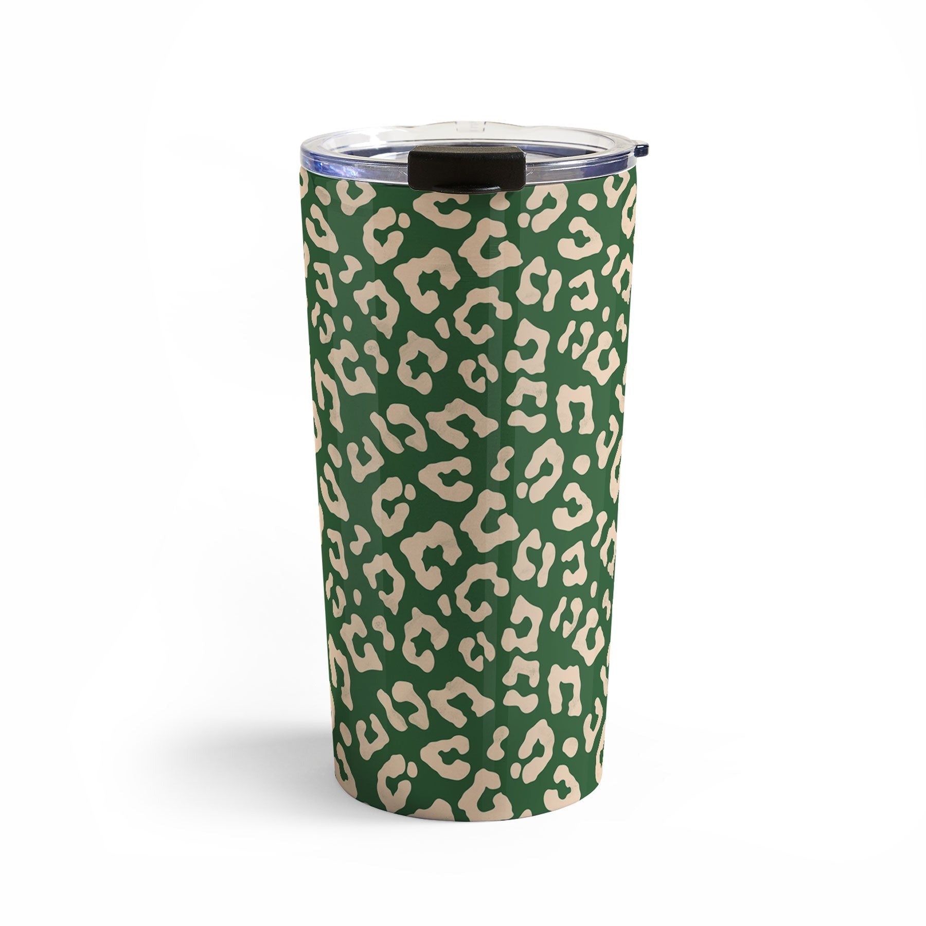 Avenie BR Cheetah Print In Green Travel Mug