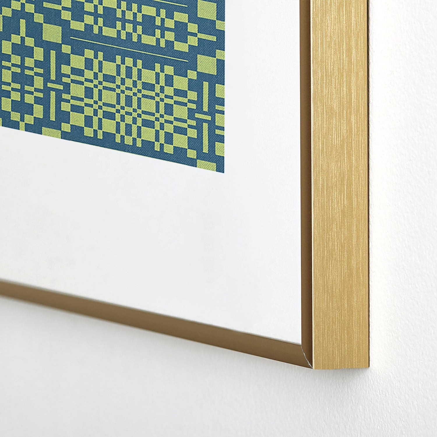 Marta Barragan Camarasa Nostalgic Grid Design Metal Framed Art Print