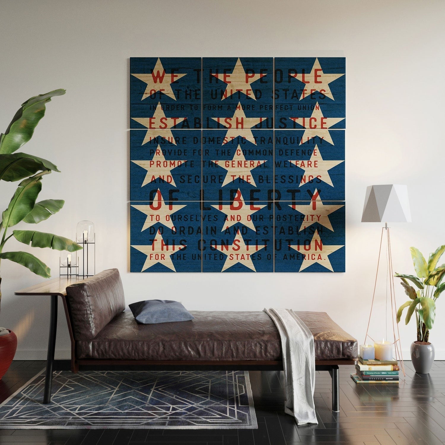 DENY Designs Starred Preamble Wood Wall Mural