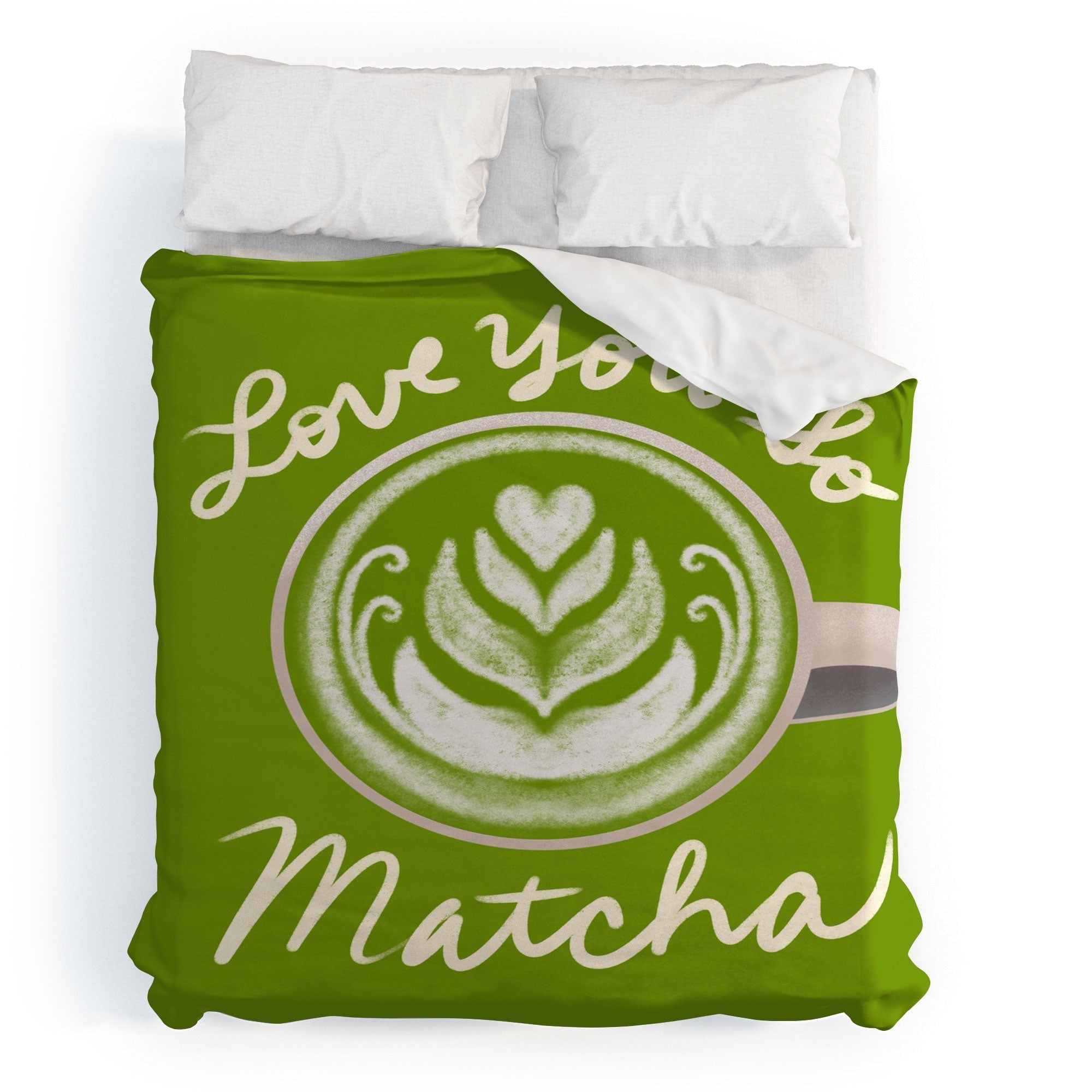 Design by Spark Love You So Matcha Duvet Cover