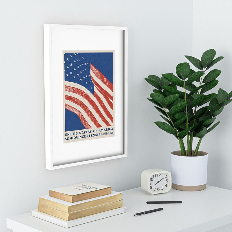DENY Designs Stars n Stripes Semiquincentennial Recessed Framing Rectangle