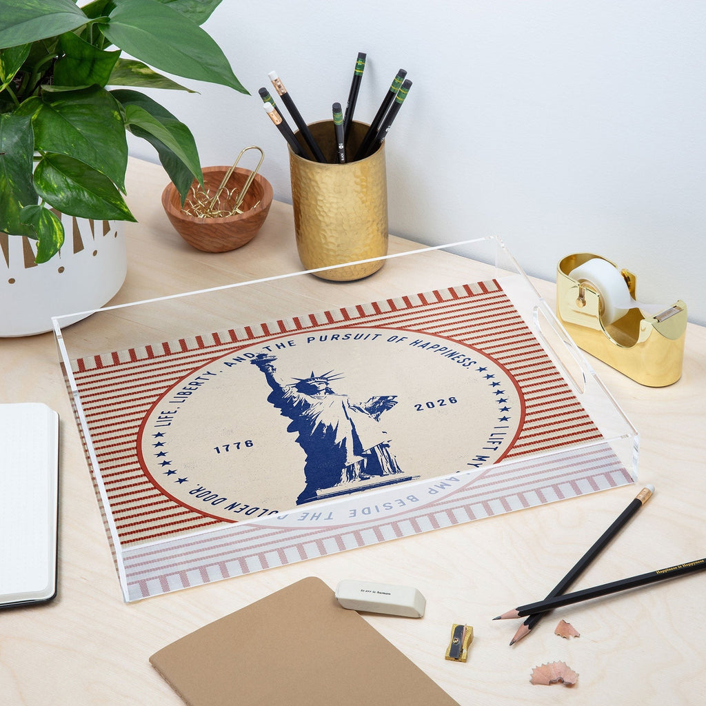 DENY Designs Life Liberty Acrylic Tray