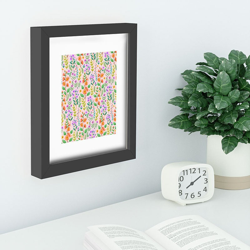 Pimlada Phuapradit Ditsy Spring Floral Recessed Framing Rectangle