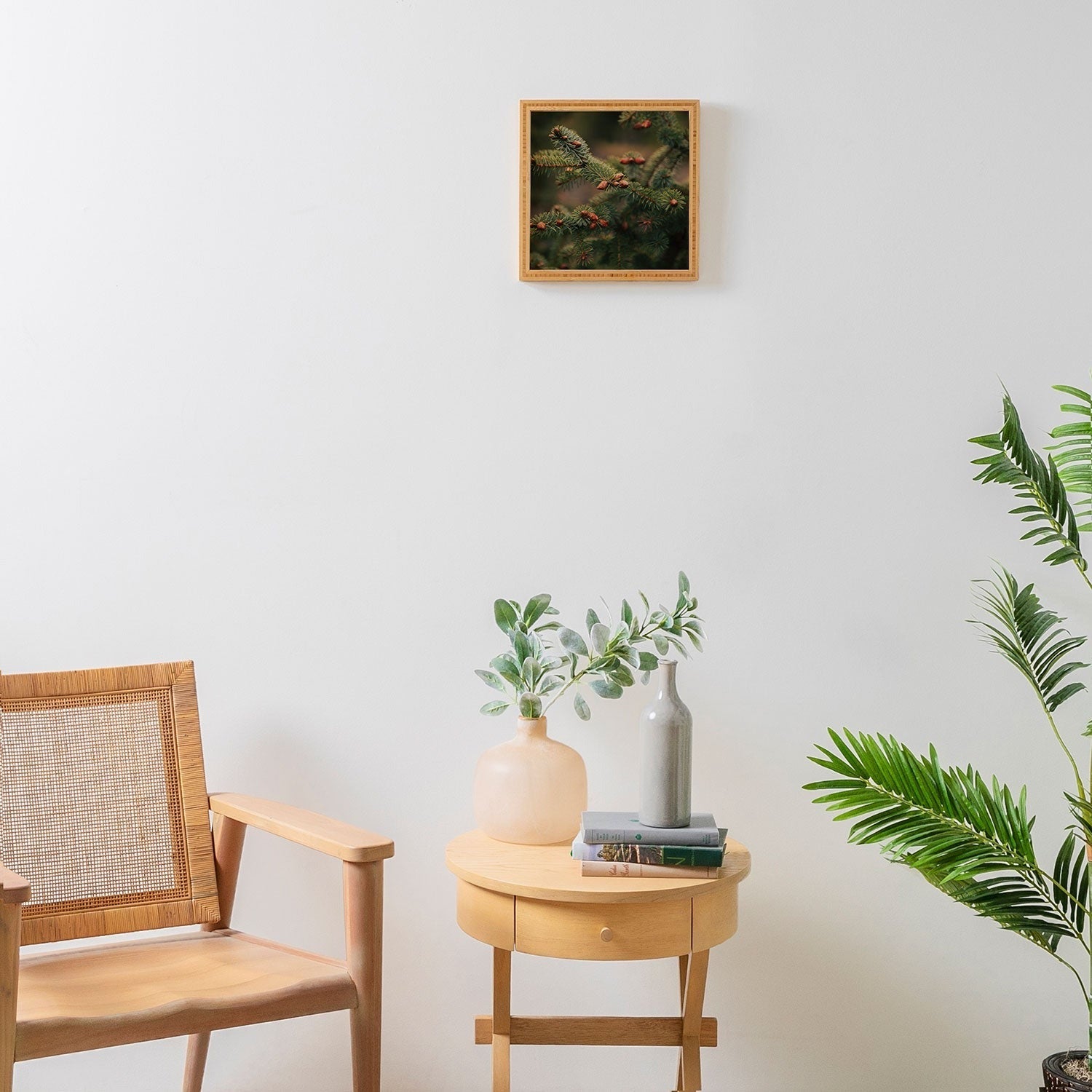 Hannah Kemp Spruce Tips Framed Wall Art
