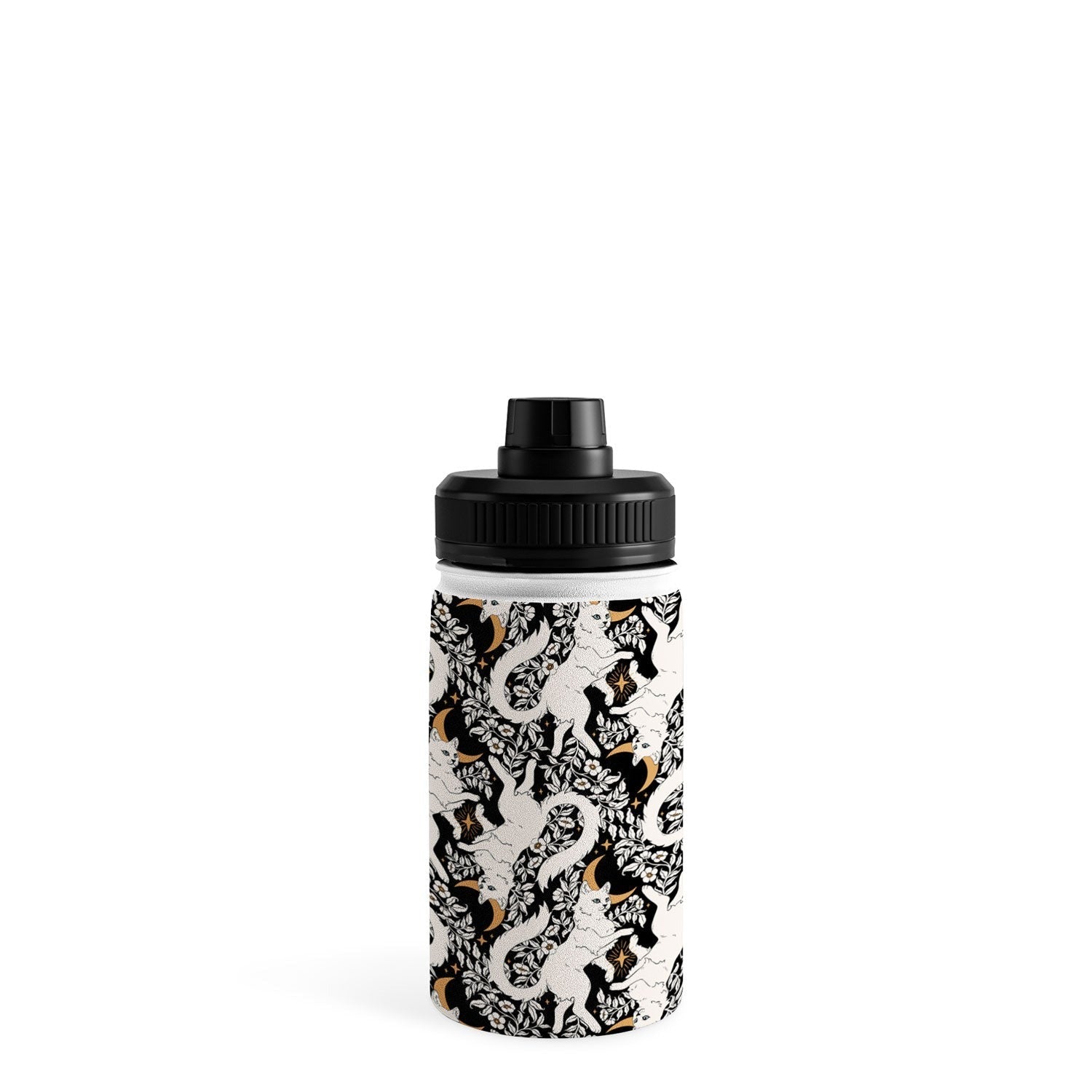 Avenie Celestial Cats Gold Water Bottle